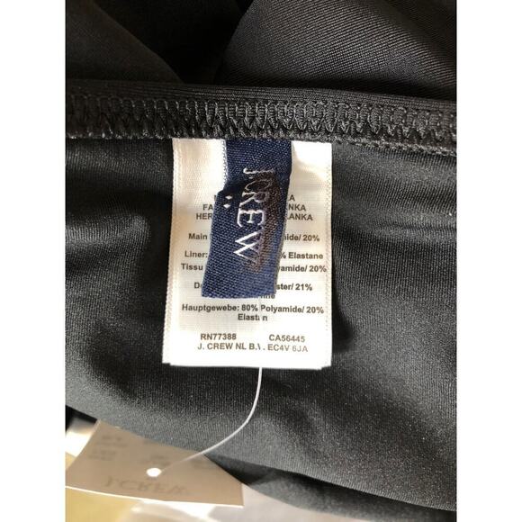 J. Crew Factory Scalloped One Piece Swimsuit in Black NWT Size Small - Picture 7 of 10